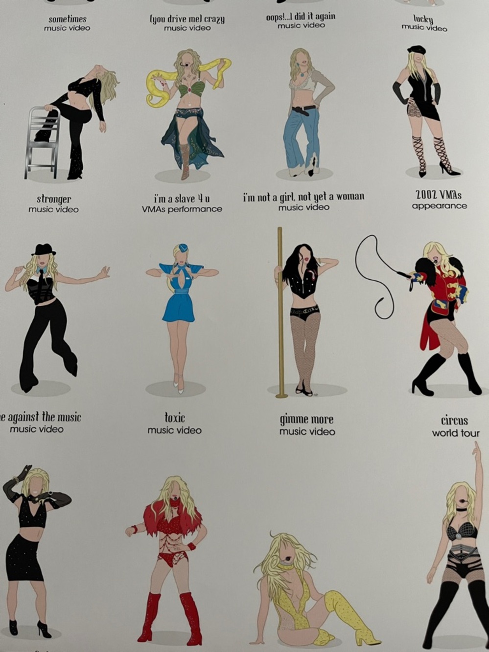 BRITNEY SPEARS eras wall art